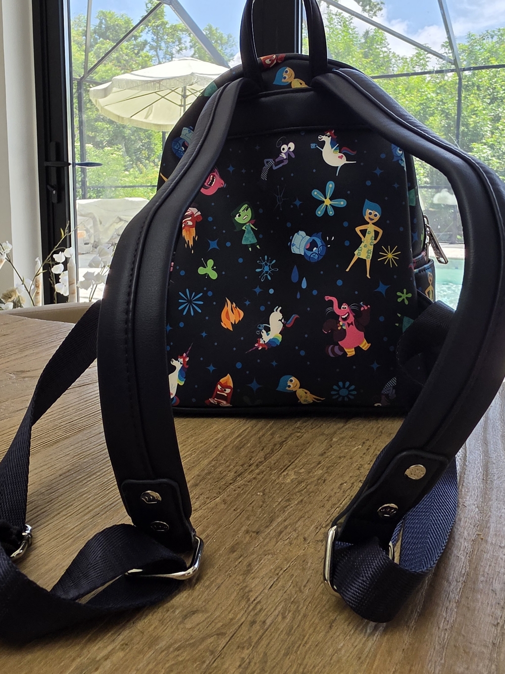 Disney Parks Loungefly Black 'Inside Out' Mini Backpack Joy Sadness Bingbong - Picture 3 of 8